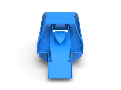 Shell of Northeast Dirt Modified stock car Version 2 Scale 1 to 25 3D Print Model