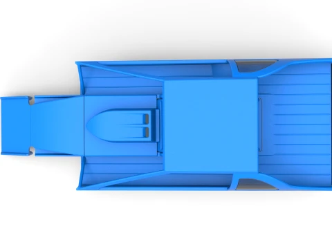 Shell of Northeast Dirt Modified stock car Version 2 Scale 1 to 25 3D Print Model