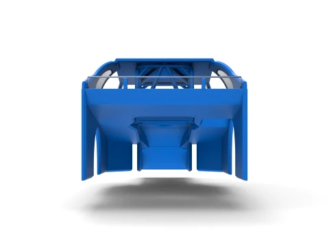 Shell of Northeast Dirt Modified stock car Version 2 Scale 1 to 25 3D Print Model