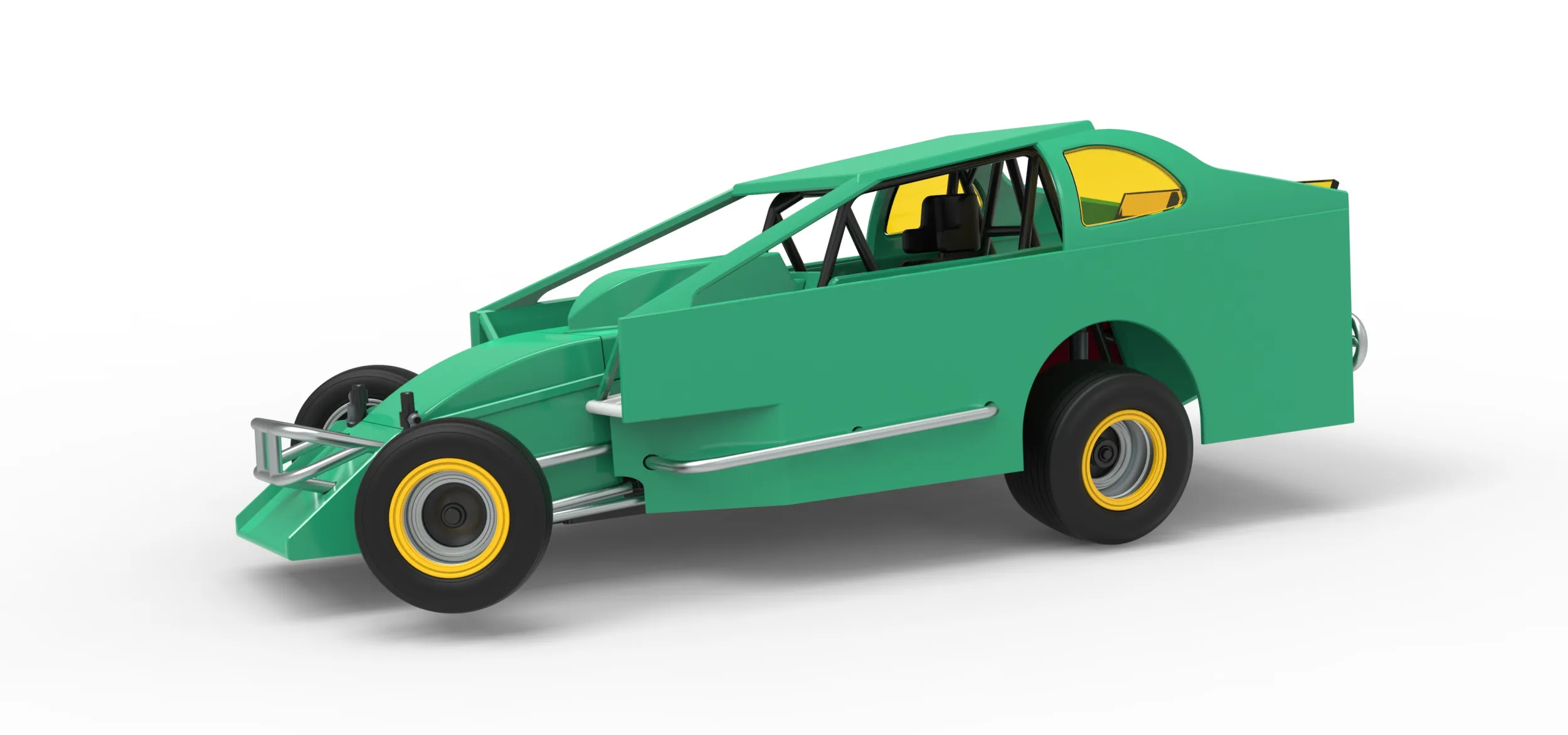ノースイースト ダート バージョン 2 スケール 1 ～ 25 を回転させながら改造したストックカー 3Dプリントモデル .c4d .max .obj .3ds .fbx .stl .blend 