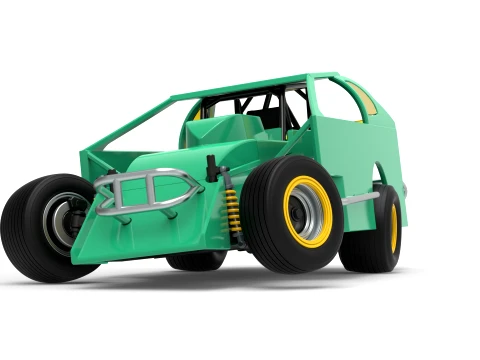ノースイースト ダート バージョン 2 スケール 1 ～ 25 を回転させながら改造したストックカー 3Dプリントモデル
