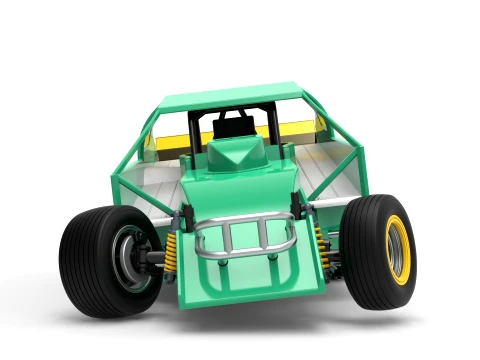 ノースイースト ダート バージョン 2 スケール 1 ～ 25 を回転させながら改造したストックカー 3Dプリントモデル