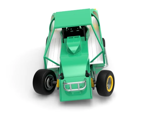 ノースイースト ダート バージョン 2 スケール 1 ～ 25 を回転させながら改造したストックカー 3Dプリントモデル