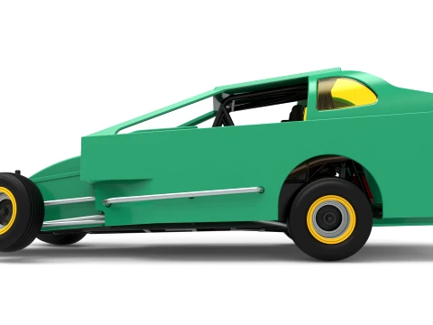 ノースイースト ダート バージョン 2 スケール 1 ～ 25 を回転させながら改造したストックカー 3Dプリントモデル