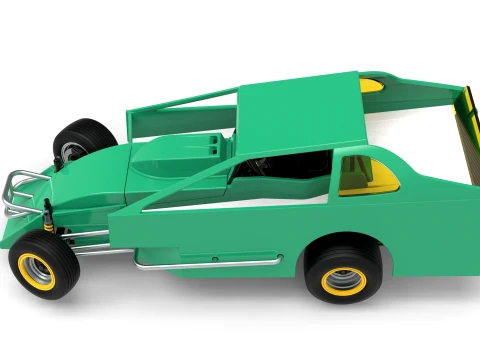 ノースイースト ダート バージョン 2 スケール 1 ～ 25 を回転させながら改造したストックカー 3Dプリントモデル