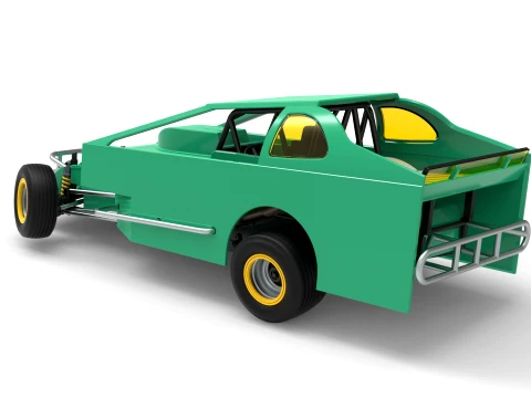 ノースイースト ダート バージョン 2 スケール 1 ～ 25 を回転させながら改造したストックカー 3Dプリントモデル