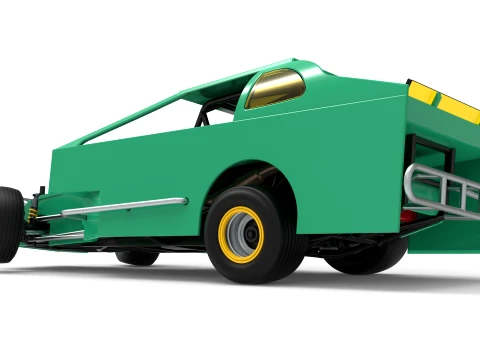 ノースイースト ダート バージョン 2 スケール 1 ～ 25 を回転させながら改造したストックカー 3Dプリントモデル