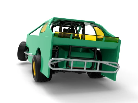 ノースイースト ダート バージョン 2 スケール 1 ～ 25 を回転させながら改造したストックカー 3Dプリントモデル