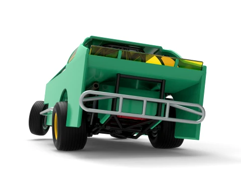 ノースイースト ダート バージョン 2 スケール 1 ～ 25 を回転させながら改造したストックカー 3Dプリントモデル