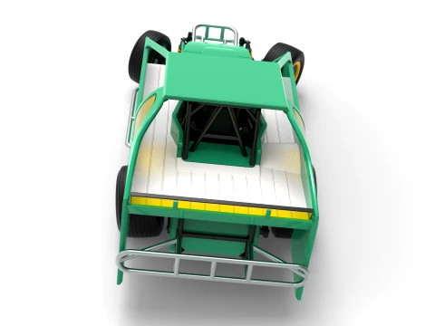 ノースイースト ダート バージョン 2 スケール 1 ～ 25 を回転させながら改造したストックカー 3Dプリントモデル