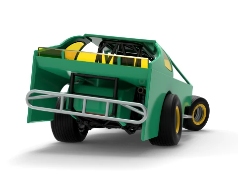 ノースイースト ダート バージョン 2 スケール 1 ～ 25 を回転させながら改造したストックカー 3Dプリントモデル