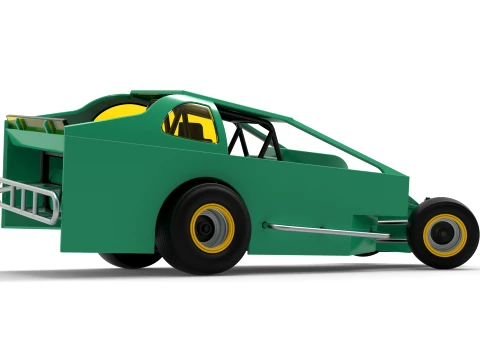 ノースイースト ダート バージョン 2 スケール 1 ～ 25 を回転させながら改造したストックカー 3Dプリントモデル