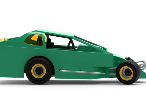 ノースイースト ダート バージョン 2 スケール 1 ～ 25 を回転させながら改造したストックカー 3Dプリントモデル