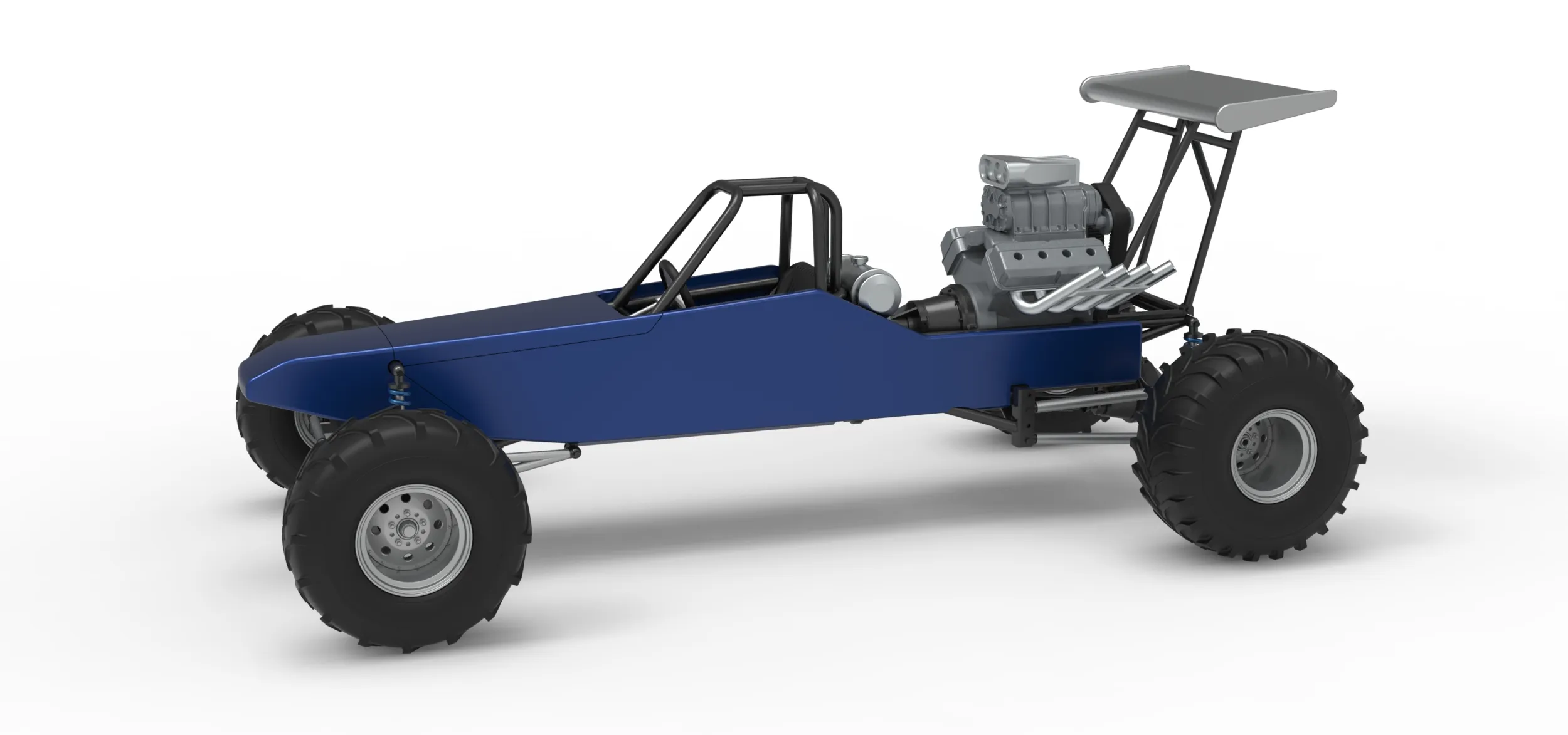 Vintage Mud dragster Scale 1 to 25 3D Print Model .c4d .max .obj .3ds .fbx .stl .blend