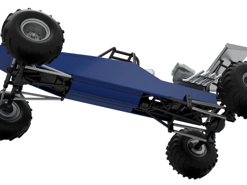 Vintage Mud dragster Scale 1 to 25 3D Print Model