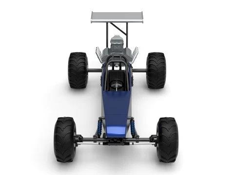 Vintage Mud dragster Scale 1 to 25 3D Print Model