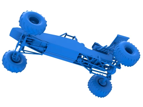 Vintage Mud dragster Scale 1 to 25 3D Print Model