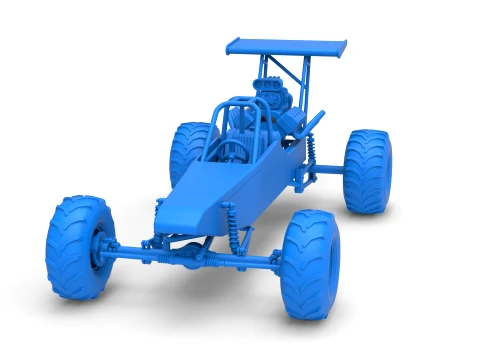 Vintage Mud dragster Scale 1 to 25 3D Print Model
