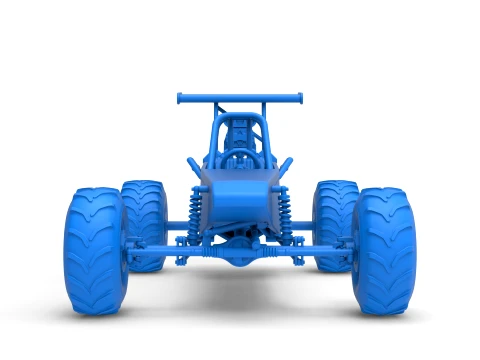 Vintage Mud dragster Scale 1 to 25 3D Print Model