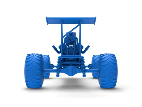 Vintage Mud dragster Scale 1 to 25 3D Print Model