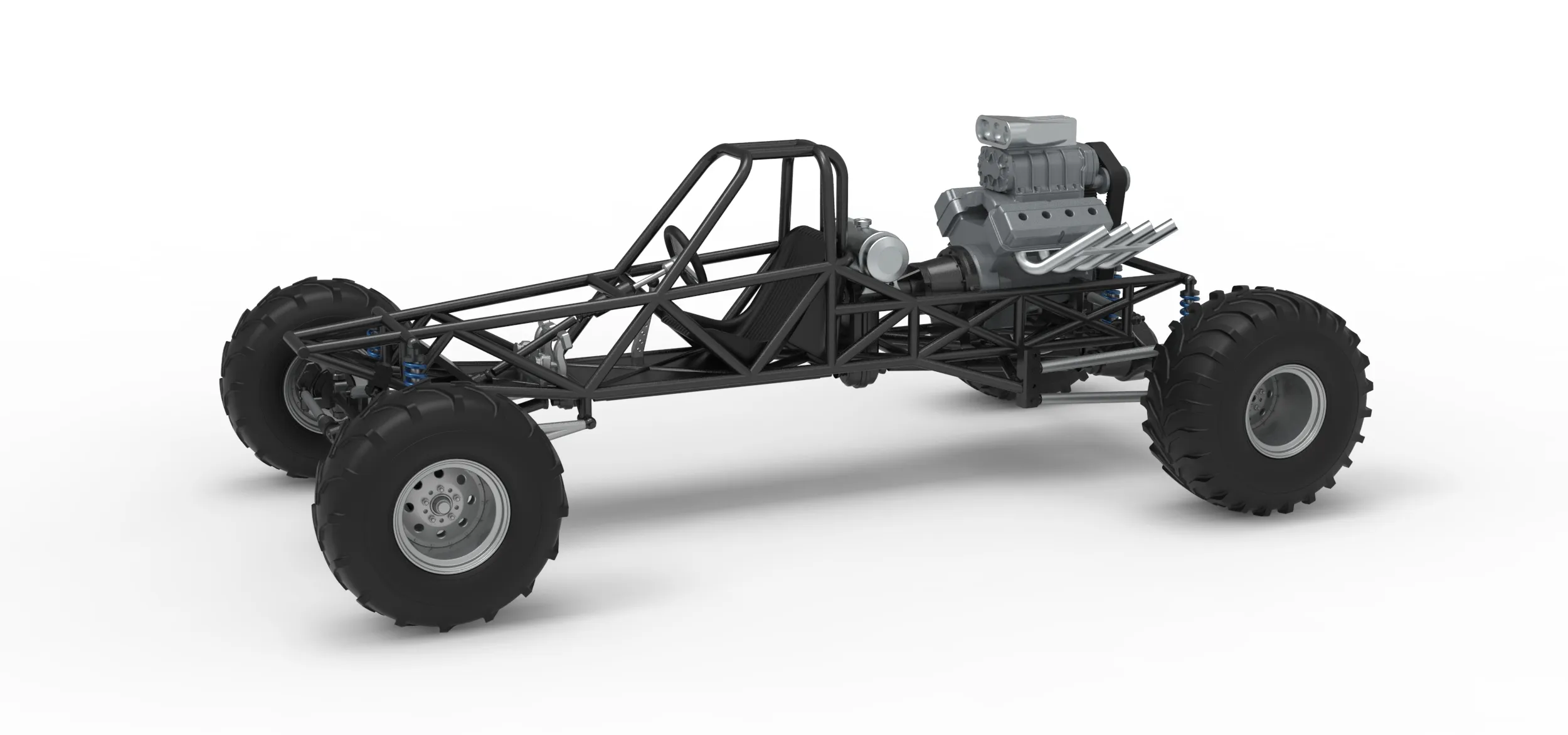 Vintage Mud dragster Base Scale 1 to 25 3D Print Model .c4d .max .obj .3ds .fbx .stl .blend 