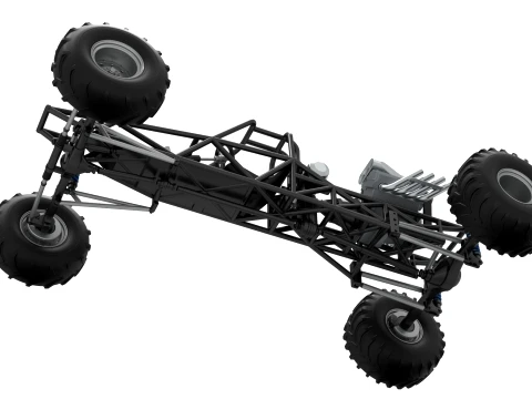 Vintage Mud dragster Base Scale 1 to 25 3D Print Model