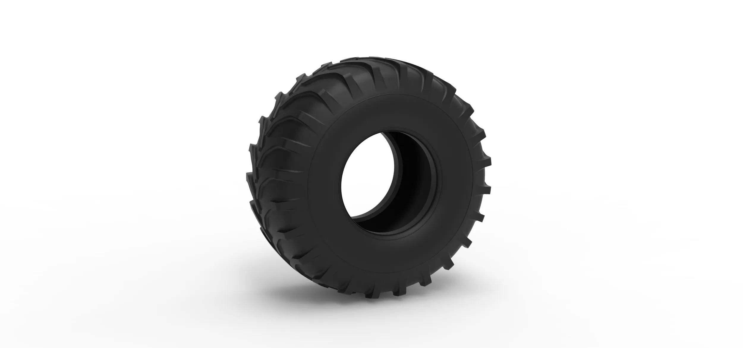 Mud dragster rear tire 2 Scale 1 to 25 3D Print Model .c4d .max .obj .3ds .fbx .stl .blend
