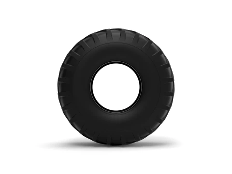 Mud dragster rear tire 2 Scale 1 to 25 3D Print Model