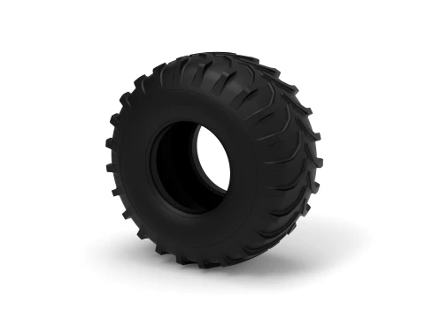 Mud dragster rear tire 2 Scale 1 to 25 3D Print Model