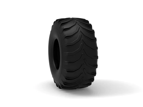 Mud dragster rear tire 2 Scale 1 to 25 3D Print Model