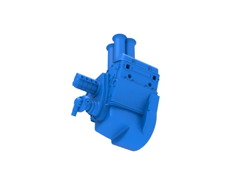 Engine V4 Scale 1 to 25 3D Print Model