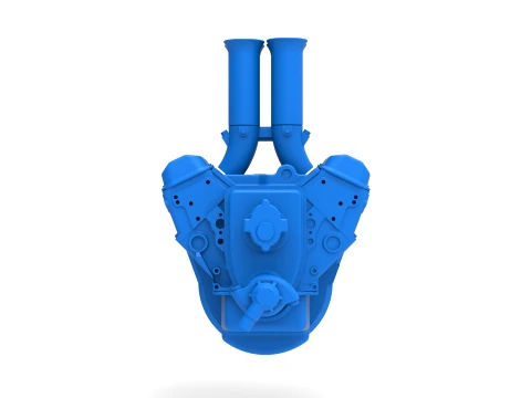 Engine V4 Scale 1 to 25 3D Print Model