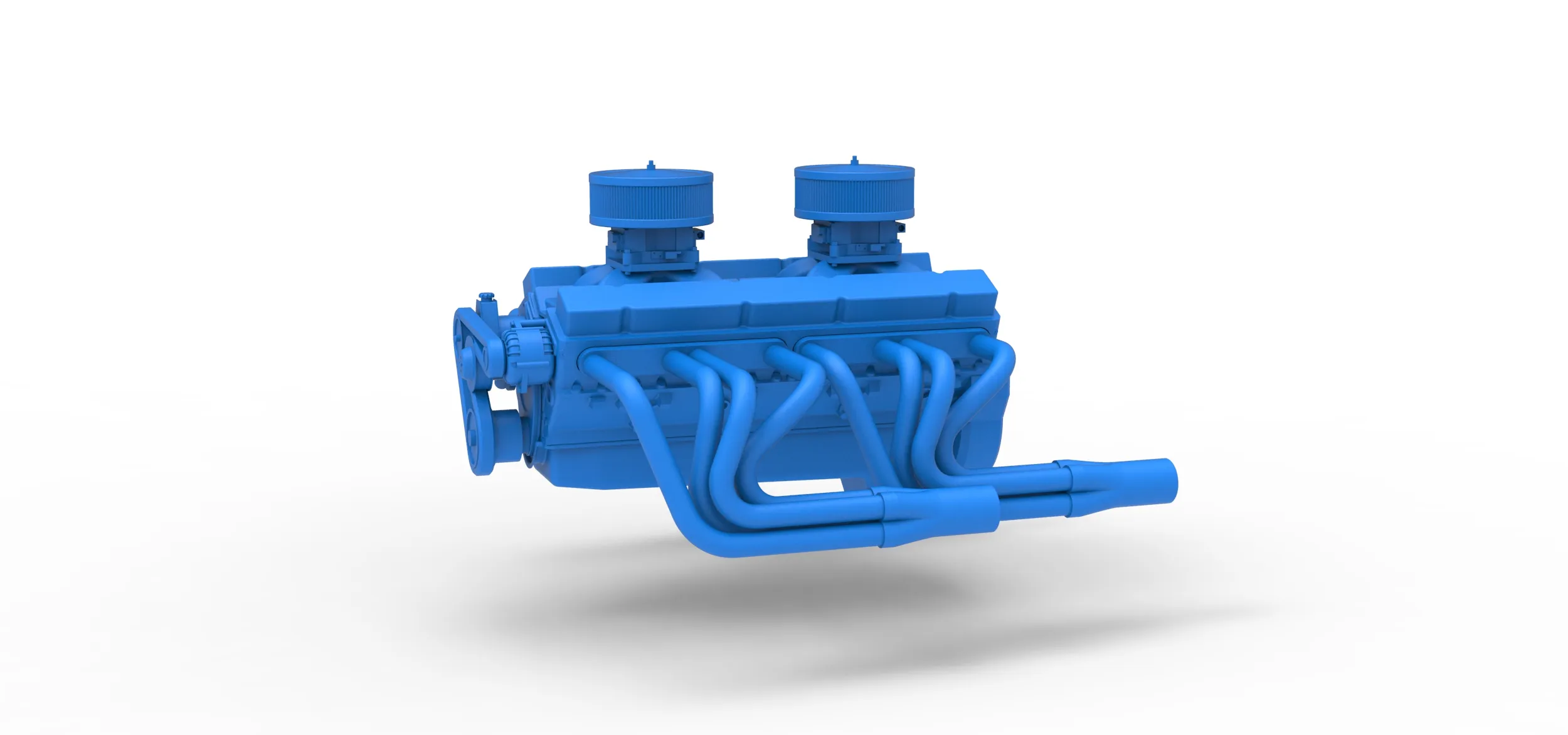 Engine V16 Scale 1 to 25 3D Print Model .c4d .max .obj .3ds .fbx .stl .blend