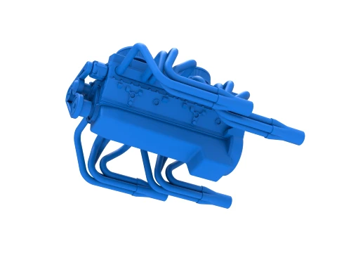 Engine V16 Scale 1 to 25 3D Print Model
