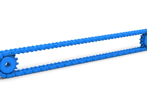 Kettingaandrijving Versie 5 Schaal 1 tot 25 3D printmodel
