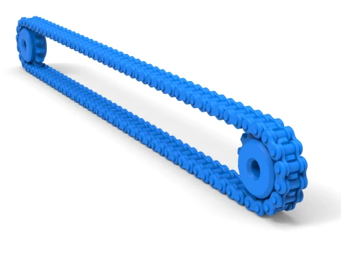Chain drive Version 5 Scale 1 to 25 3D Print Model