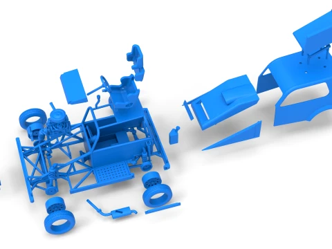 New Zealand Ministock car Version 3 Scale 1 to 25 3D Print Model