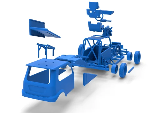 New Zealand Ministock car Version 3 Scale 1 to 25 3D Print Model