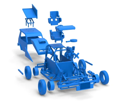 New Zealand Ministock car Version 3 Scale 1 to 25 3D Print Model