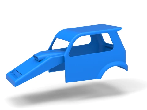 Shell of New Zealand Ministock car Version 2 Scale 1 to 25 3D Print Model