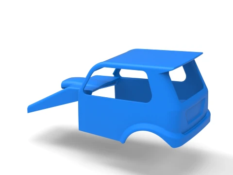 Shell of New Zealand Ministock car Version 2 Scale 1 to 25 3D Print Model