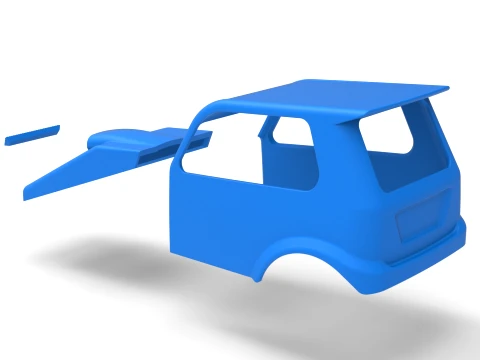 Shell of New Zealand Ministock car Version 2 Scale 1 to 25 3D Print Model