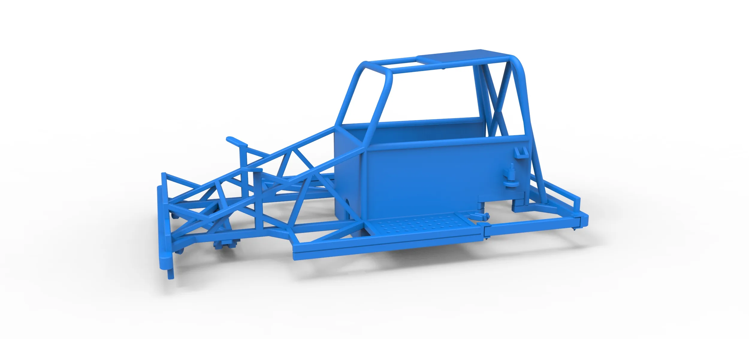 Quadro do carro Ministock da Nova Zel&acirc;ndia Vers&atilde;o 3 Escala 1 a 25 Modelo de Impressão 3D .c4d .max .obj .3ds .fbx .stl .blend 