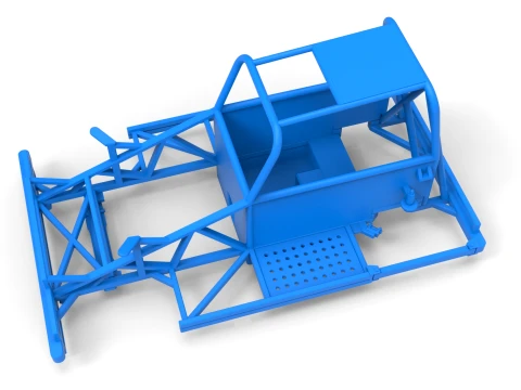 Quadro do carro Ministock da Nova Zel&acirc;ndia Vers&atilde;o 3 Escala 1 a 25 Modelo de Impressão 3D