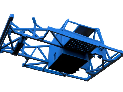 Quadro do carro Ministock da Nova Zel&acirc;ndia Vers&atilde;o 3 Escala 1 a 25 Modelo de Impressão 3D