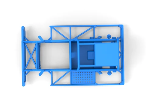 Quadro do carro Ministock da Nova Zel&acirc;ndia Vers&atilde;o 3 Escala 1 a 25 Modelo de Impressão 3D
