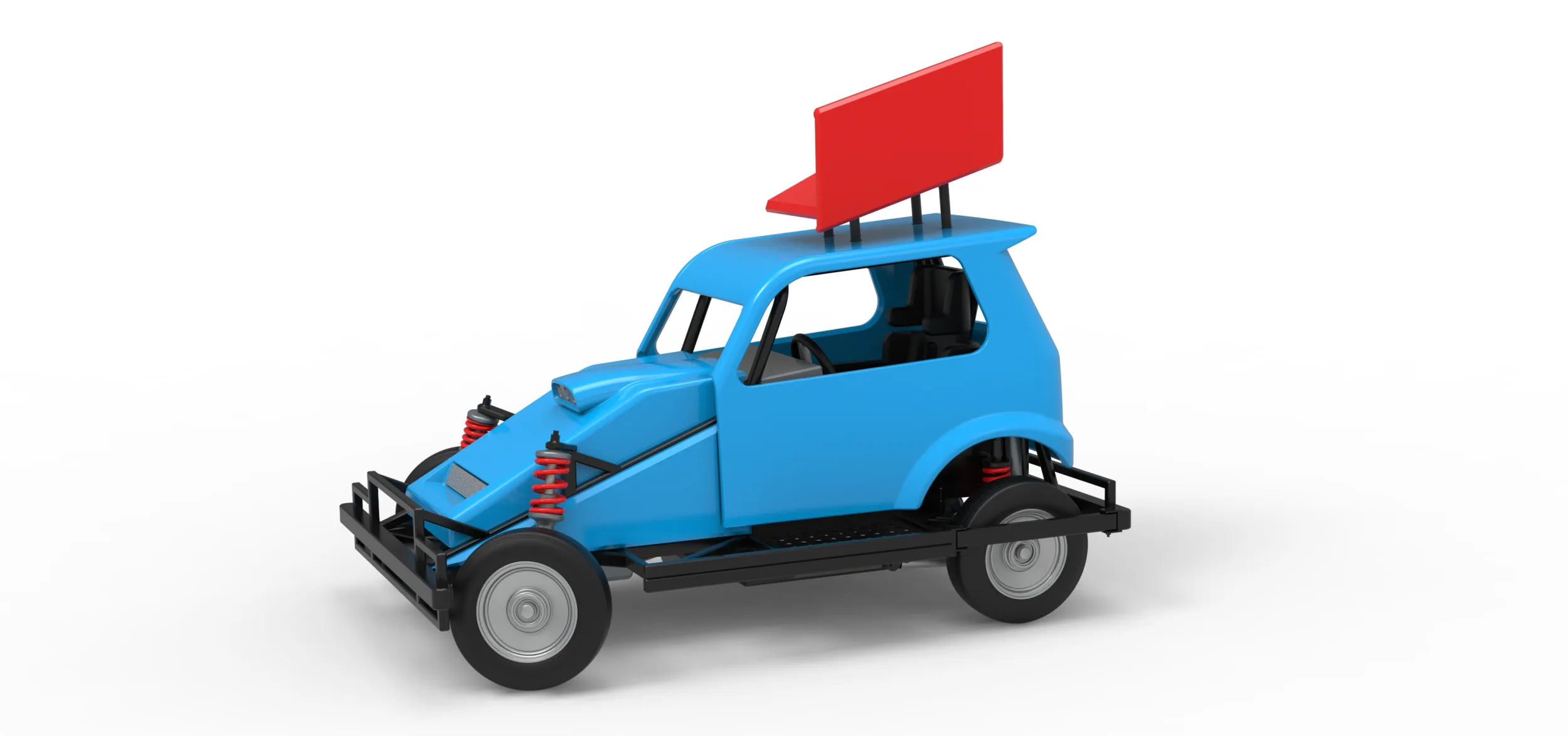 New Zealand Ministock car while turning Version 3 Scale 1 to 25 3D Print Model .c4d .max .obj .3ds .fbx .stl .blend 