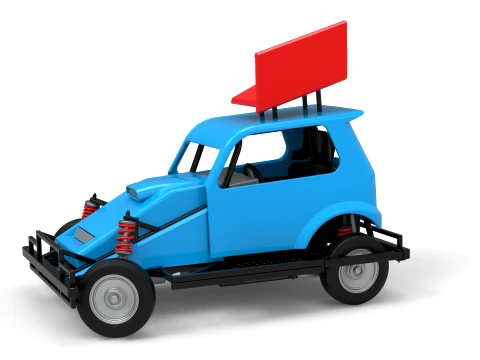 Coche Ministock de Nueva Zelanda girando Versi&oacute;n 3 Escala 1 a 25 Modelo de impresión 3D