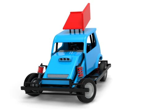 New Zealand Ministock car while turning Version 3 Scale 1 to 25 3D Print Model