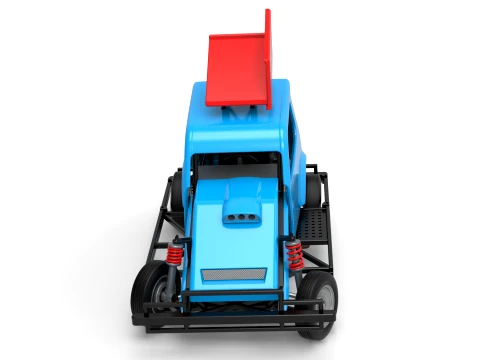 New Zealand Ministock car while turning Version 3 Scale 1 to 25 3D Print Model